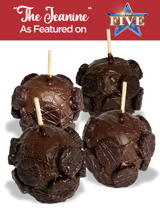 The Judge Jeanine Dark Chocolate Peppermint Patty Candy Apple